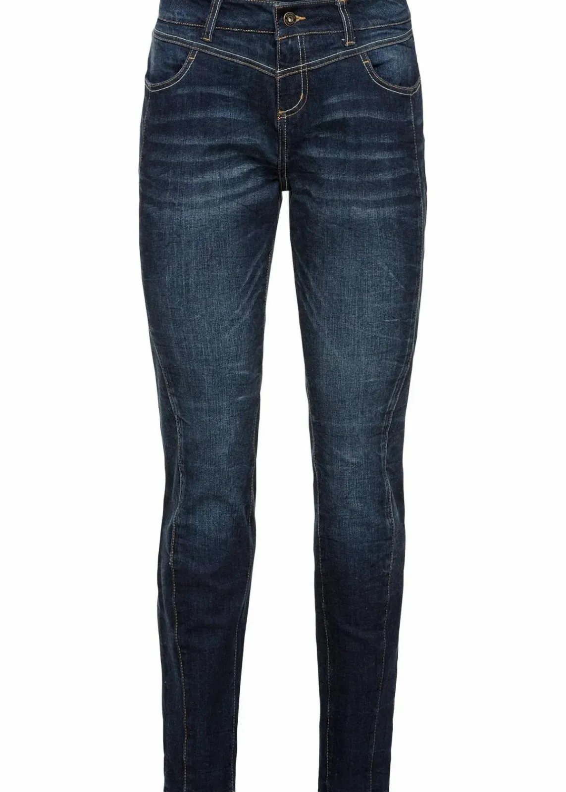 bonprix Jeans|Kurzgrößen^Boyfriend-Jeans dunkelblau denim