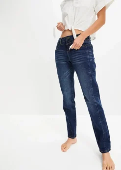 bonprix Jeans|Kurzgrößen^Boyfriend-Jeans dunkelblau denim