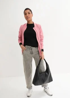 bonprix Bekleidung·Shirts & Tops|Jeans^Boyfriend-Jeans mit Vintagewaschung grau denim