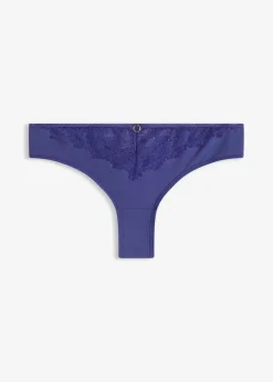 bonprix Wäsche·Dessous|Wäsche·Höschen^Brazilslip aus edler Spitze dunkelpazifik