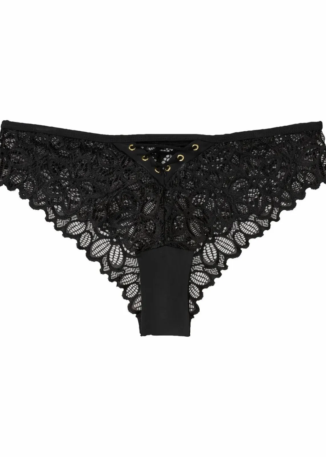 bonprix Nachhaltigere Materialien|Höschen^Brazilslip aus feiner Spitze schwarz