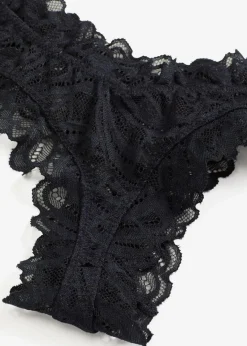 bonprix Höschen|Dessous^Brazilslip aus Spitze intensivblau