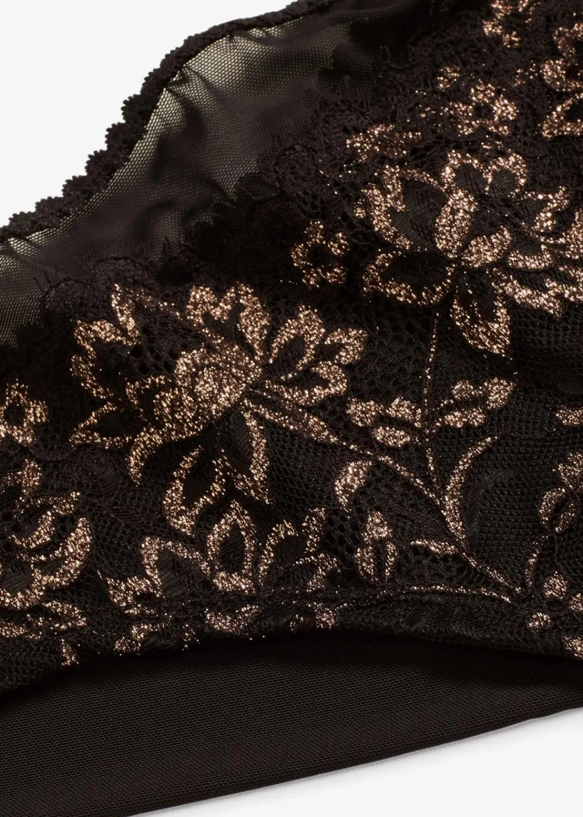bonprix Wäsche·Dessous|Wäsche·Höschen^Brazilslip mit Glitzergarn schwarz/kupfer