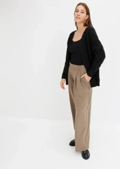 bonprix Bekleidung·Kleider|Hosen^Bundfaltenhose oliv