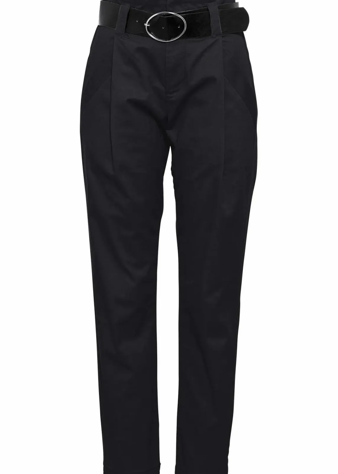 bonprix Hosen^Bundfaltenhose aus Baumwolle schwarz
