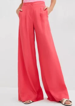 bonprix Bekleidung·Kleider|Hosen^Bundfaltenhose aus fließendem Lyocell paradiespink