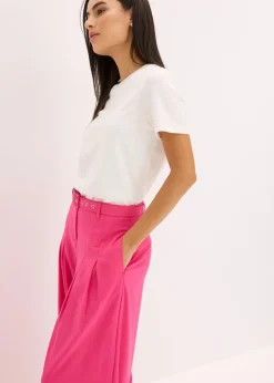 bonprix Bekleidung·Kleider|Hosen^Bundfaltenhose mit Gürtel (2tlg-Set) pinklady