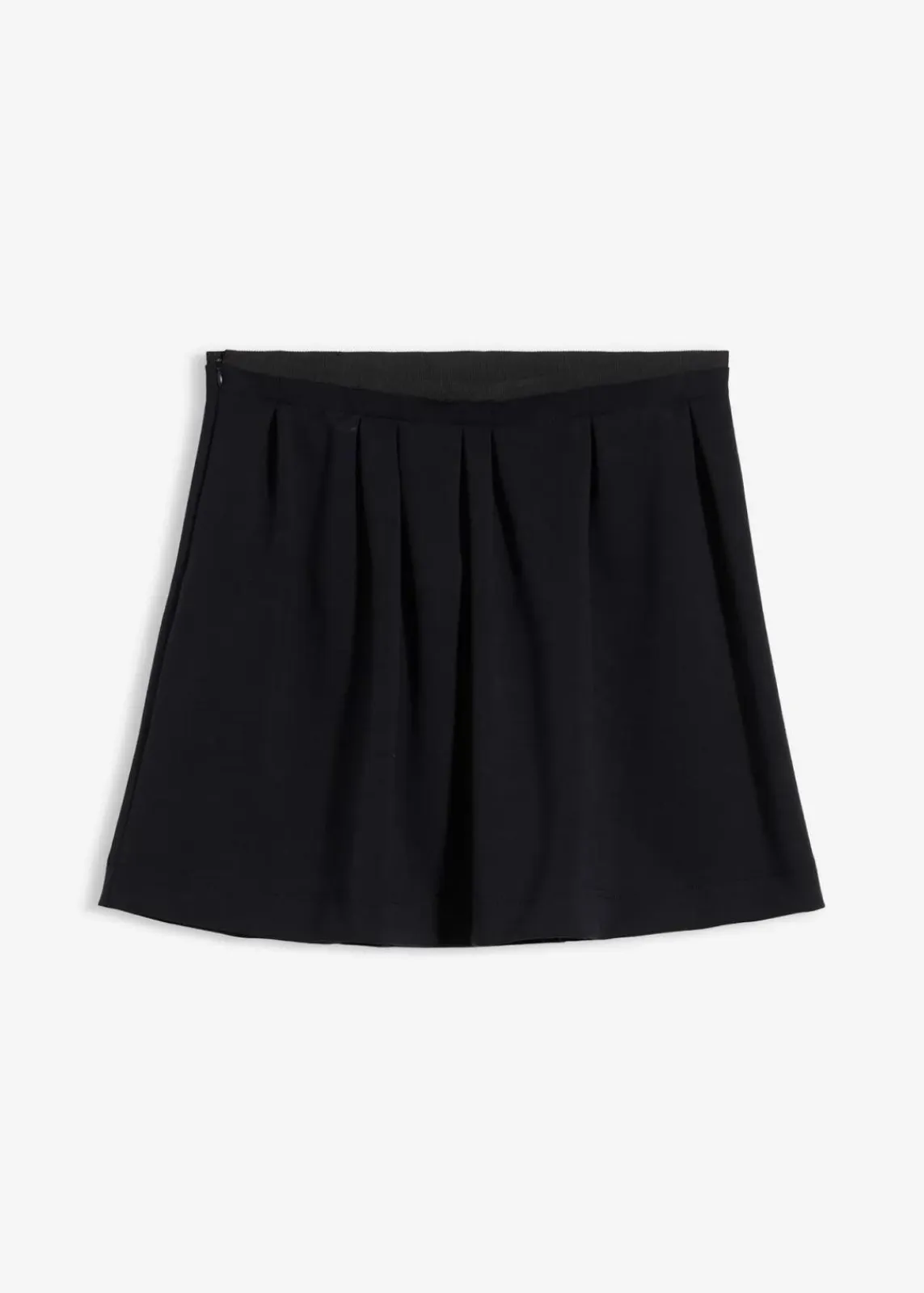 bonprix Bekleidung·Sportbekleidung|Bekleidung·Blusen & Tuniken^Bundfaltenrock aus leicht glänzendem Viskose-Mix schwarz