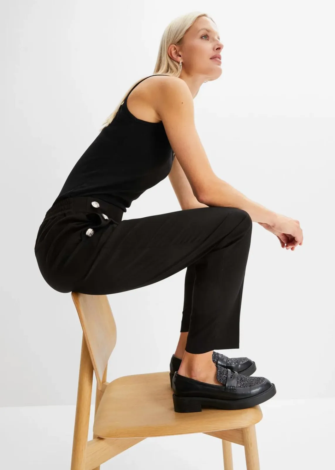 bonprix Hosen|Nachhaltigere Materialien^Business Hose schwarz