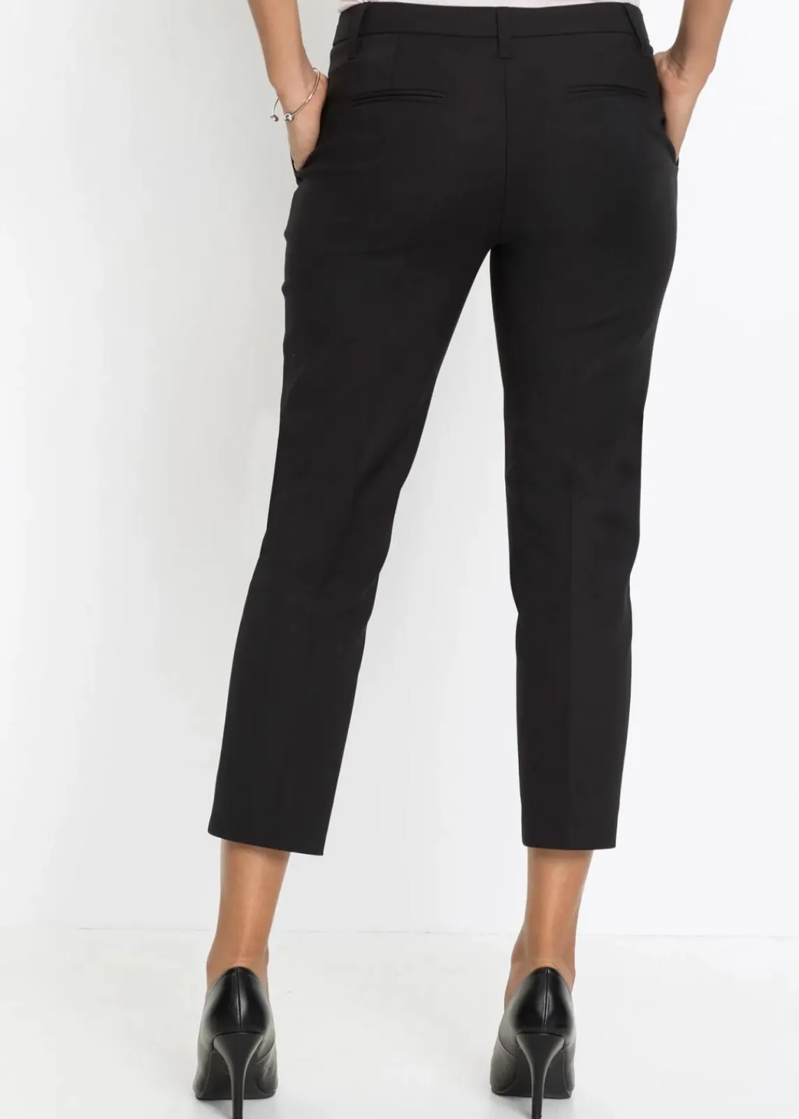 bonprix Bekleidung·Kleider^7/8-Business-Hose schwarz