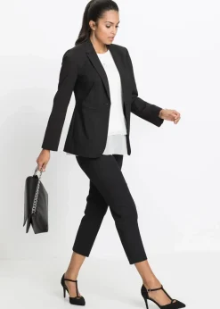 bonprix Bekleidung·Kleider^7/8-Business-Hose schwarz