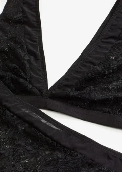 bonprix Wäsche·Erotikwäsche|Erotikwäsche^Bustier + Taillenstring (2-tlg.Set) schwarz