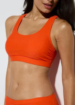 bonprix Nachhaltigere Materialien|Bikinis^Bustier Bikini (2-tlg.Set) dunkelorange