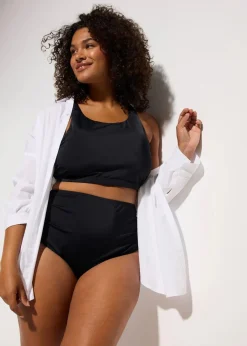 bonprix Nachhaltigere Materialien|Sport Bademode^Bustier Bikini (2-tlg.Set) schwarz