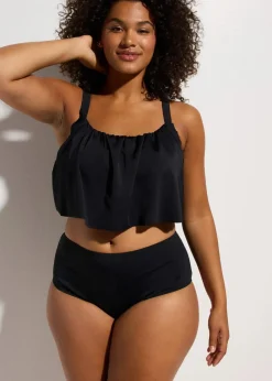 bonprix Nachhaltigere Materialien|Bikinis^Bustier Bikini (2-tlg.Set) schwarz