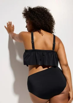 bonprix Nachhaltigere Materialien|Bikinis^Bustier Bikini (2-tlg.Set) schwarz