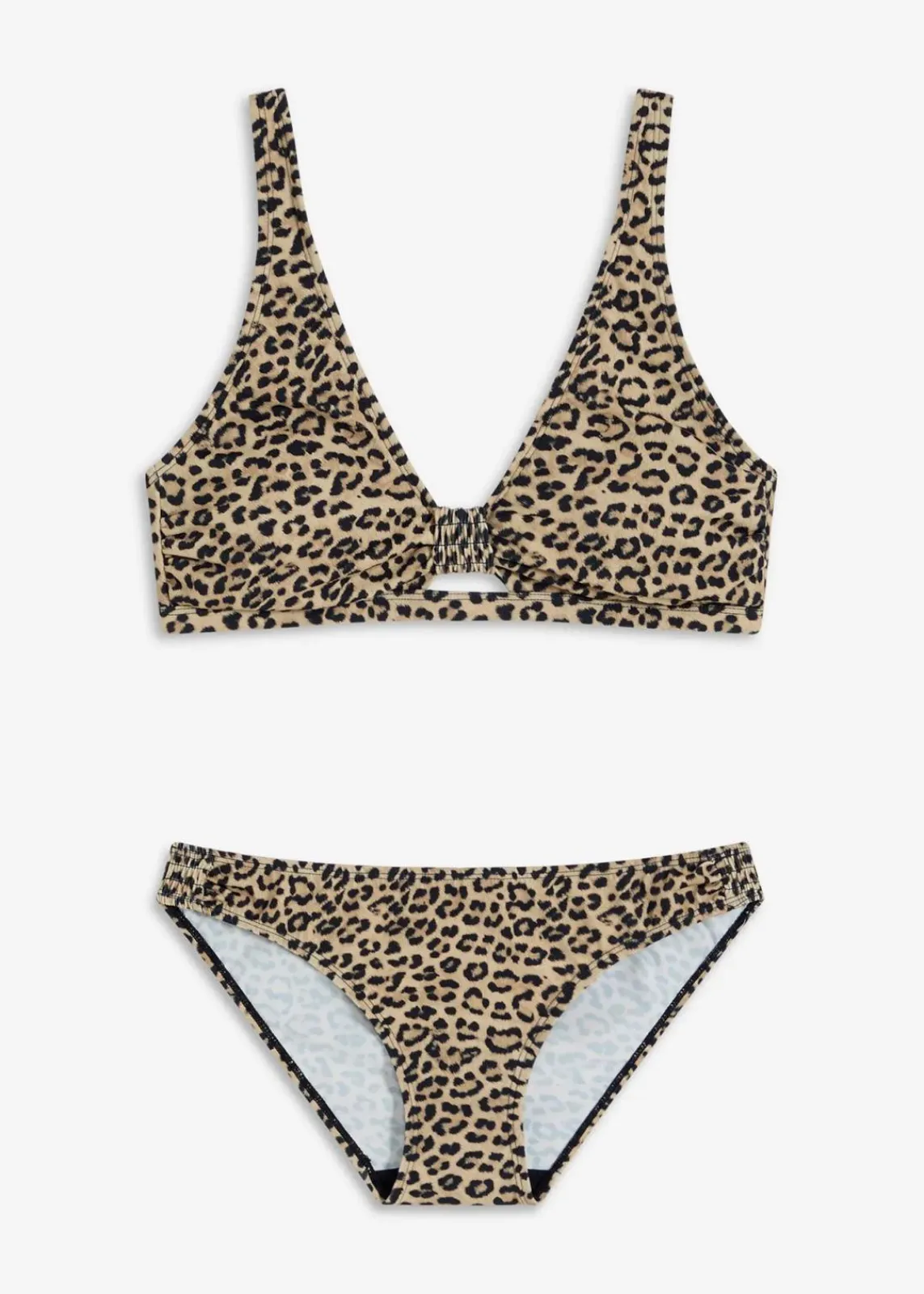 bonprix Nachhaltigere Materialien|Bikinis^Bustier Bikini (2-tlg.Set) braun leo bedruckt