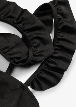 bonprix Nachhaltigere Materialien|Bikinis^Bustier Bikini (2-tlg.Set), leicht glänzend anthrazit