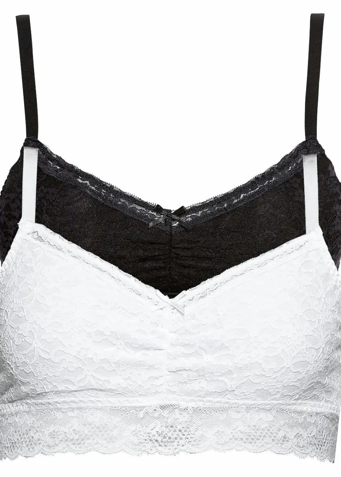 bonprix Nachhaltigere Materialien|Dessous^Bustier (2er Pack) schwarz + weiß