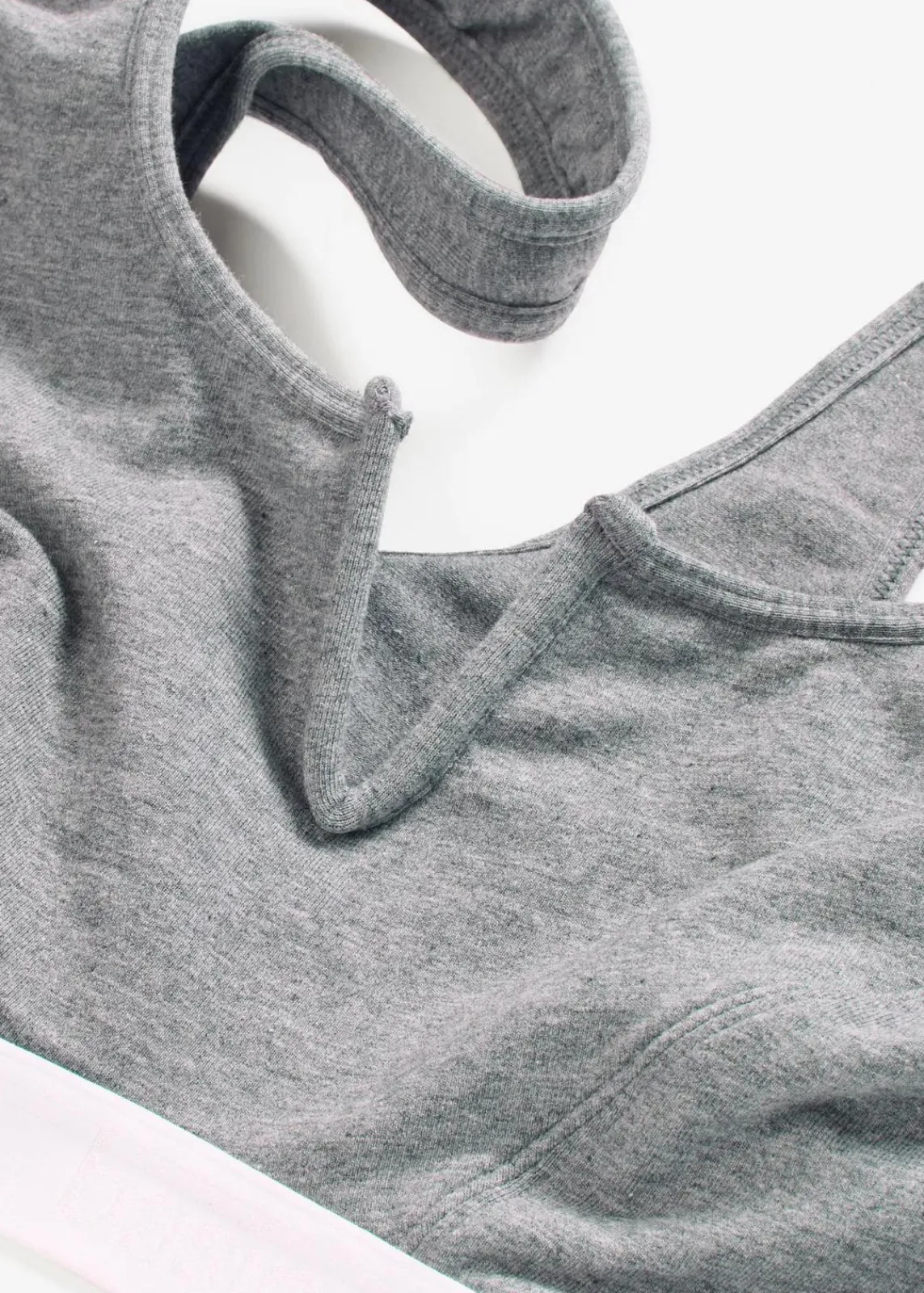 bonprix Wäsche·Baumwollunterwäsche|Nachhaltigere Materialien^Bustier mit Bio-Baumwolle grau meliert