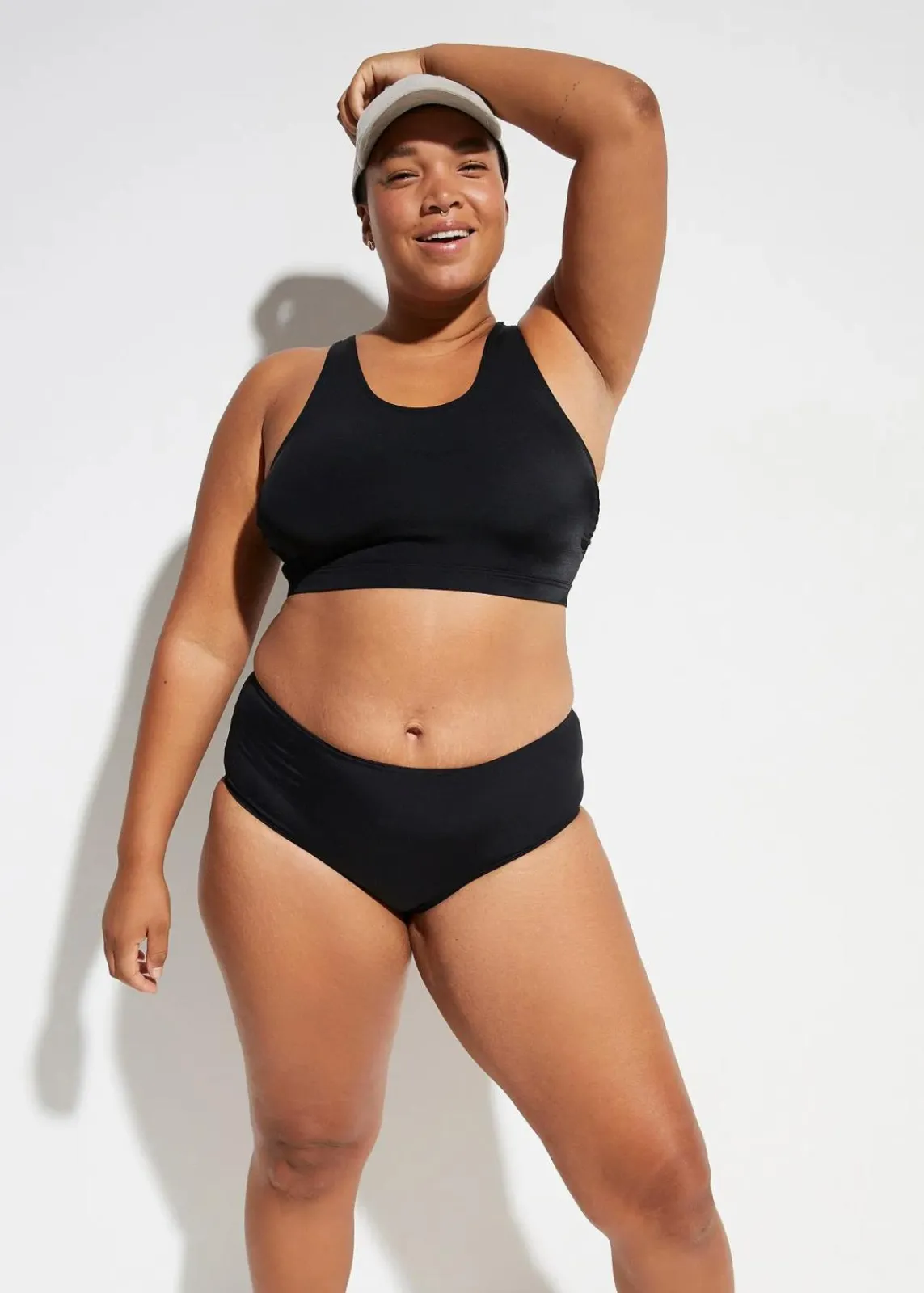 bonprix Nachhaltigere Materialien|Bademode·Bikinis^Bustier-Bikinioberteil mit verstellbarer Unterbrust schwarz