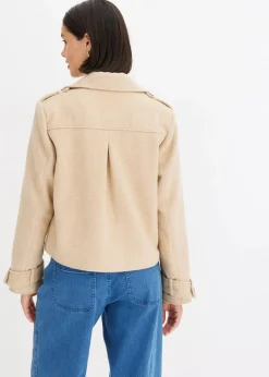 bonprix Bekleidung·Hosen|Jacken & Mäntel^Cabanjacke beige