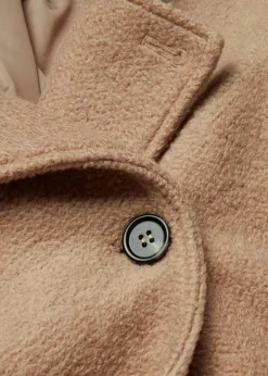 bonprix Bekleidung·Hosen|Jacken & Mäntel^Cabanjacke aus kuscheligem Bouclé khakibeige
