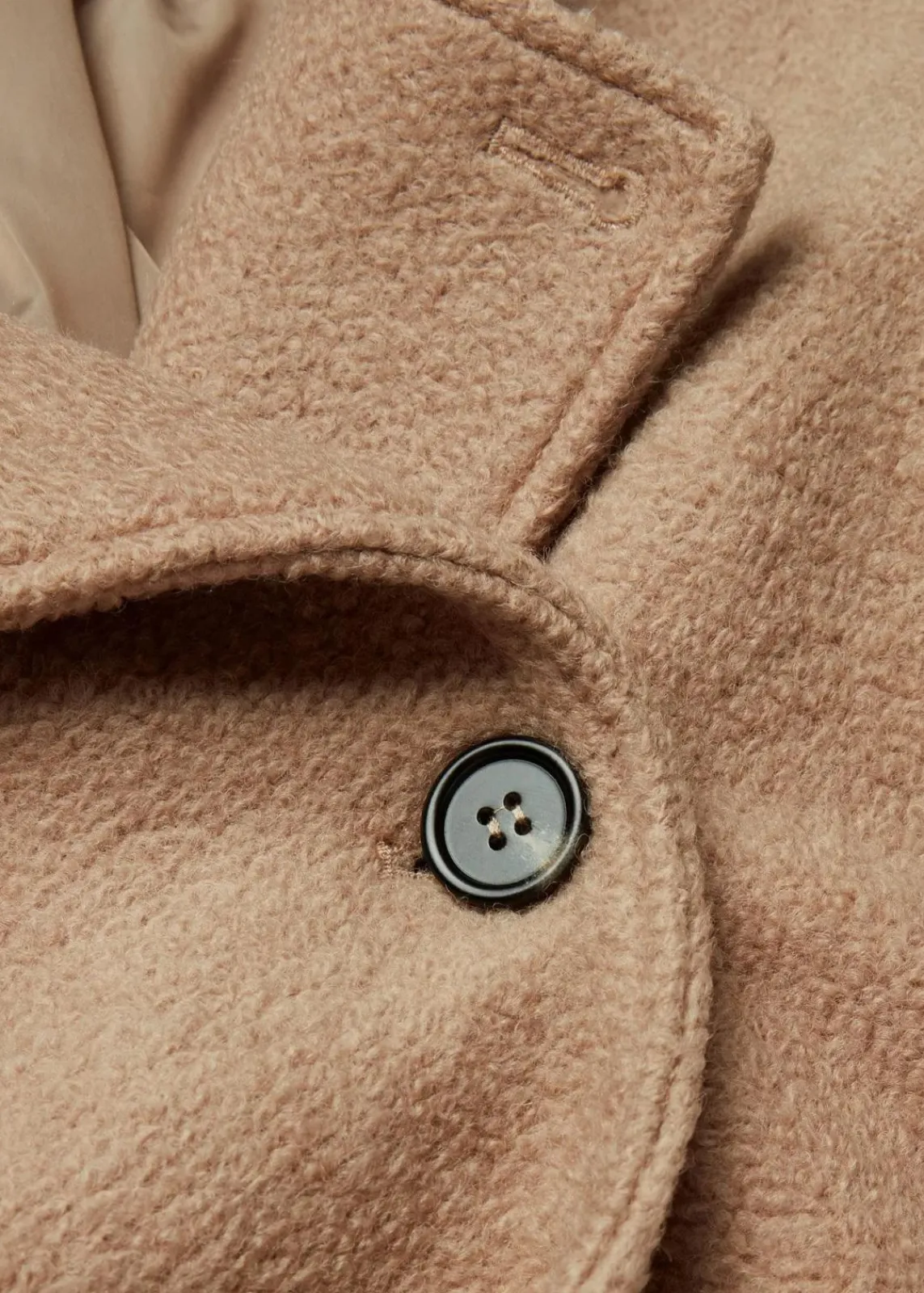 bonprix Bekleidung·Hosen|Jacken & Mäntel^Cabanjacke aus kuscheligem Bouclé khakibeige