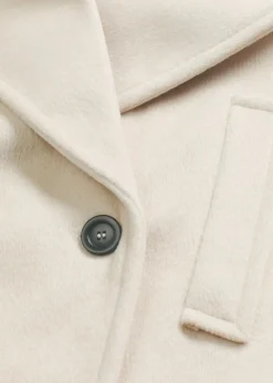 bonprix Bekleidung·Hosen|Jacken & Mäntel^Cabanjacke in Wolloptik kieselbeige meliert
