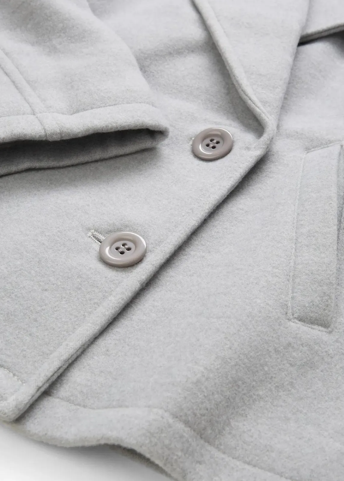 bonprix Bekleidung·Hosen|Jacken & Mäntel^Cabanjacke, Wollimitat hellgrau meliert