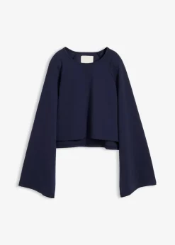 bonprix Shirts & Tops^Cape-Langarmshirt dunkelblau