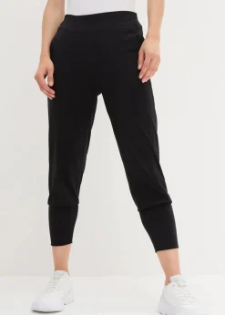 bonprix Hosen|Bekleidung·Kleider^Capri-Hose aus softem Material schwarz