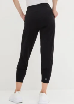 bonprix Hosen|Bekleidung·Kleider^Capri-Hose aus softem Material schwarz