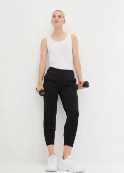 bonprix Hosen|Bekleidung·Kleider^Capri-Hose aus softem Material schwarz