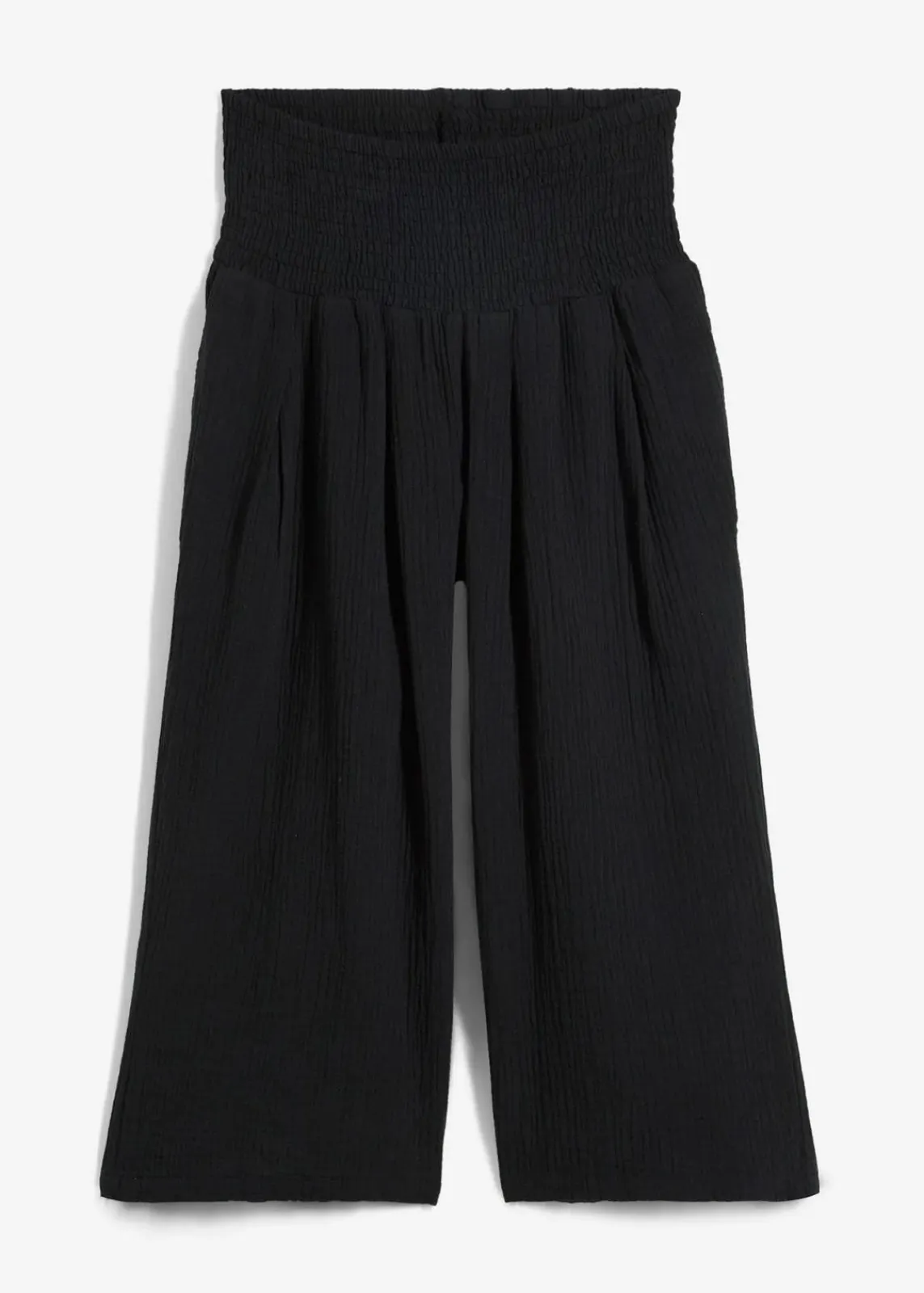 bonprix Bekleidung·Kleider|Hosen^Capri-Hose aus softem Musselin schwarz
