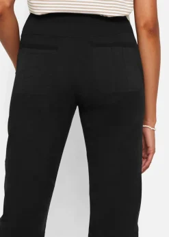 bonprix Bekleidung·Kleider|Hosen^Caprihose mit Bindeband schwarz