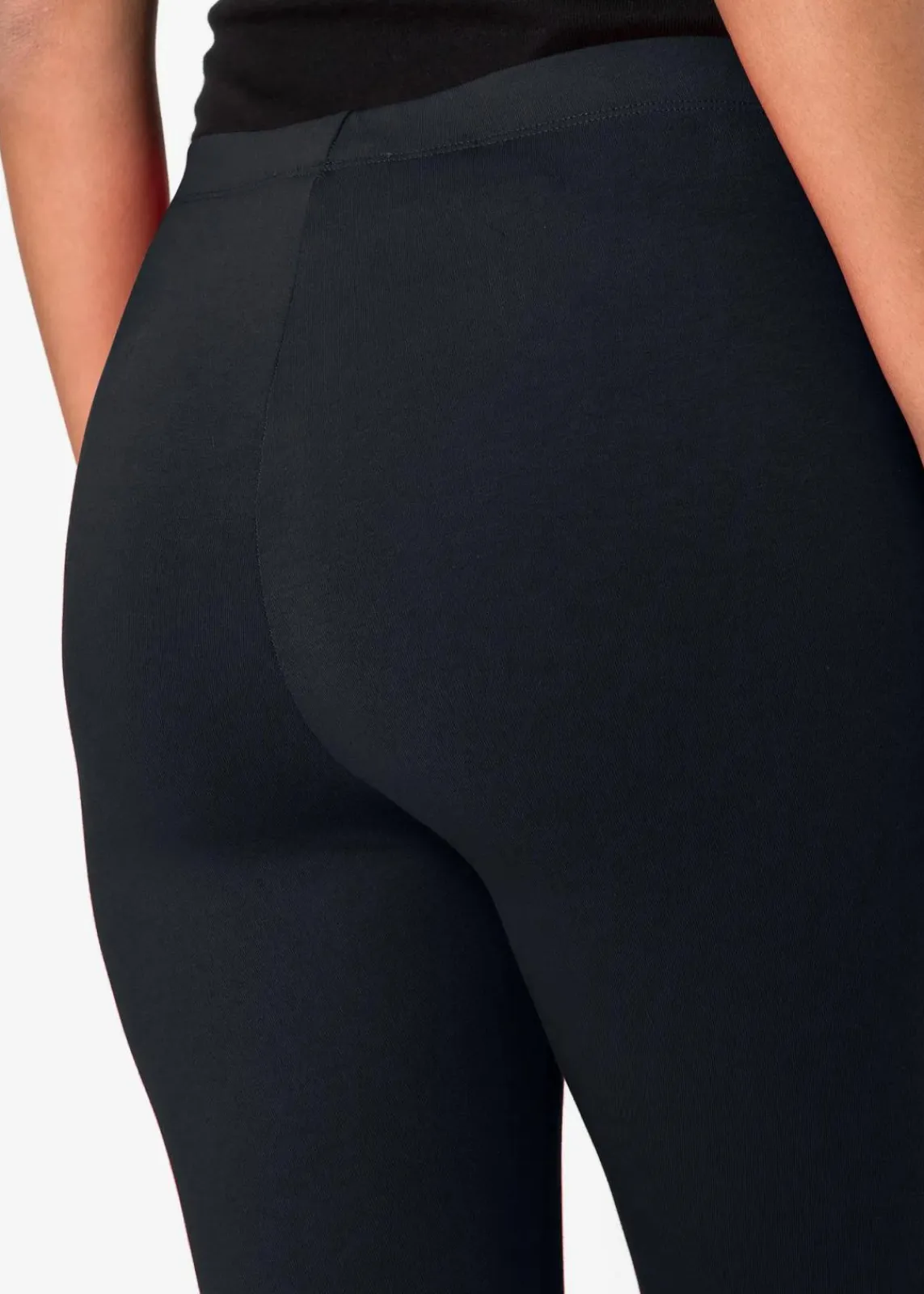 bonprix Hosen|Basics^Capri-Leggings (2er-Pack) schwarz+schwarz