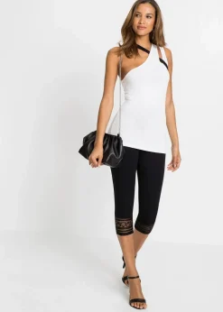 bonprix Bekleidung·Kleider|Hosen^Capri-Leggings mit Bio-Baumwolle schwarz