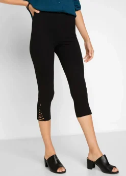 bonprix Bekleidung·Kleider|Hosen^Capri-Leggings mit Bio-Baumwolle schwarz