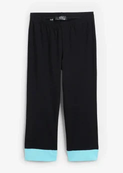 bonprix Hosen|Nachhaltigere Materialien^Capri-Leggings mit Kontrastbündchen schwarz