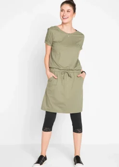 bonprix Hosen^Capri-Leggings mit Spitzendetail schwarz