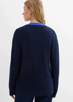 bonprix Bekleidung·Umstandsmode|Bekleidung·Jeans^Cardigan aus reiner Baumwolle dunkelblau/edelsteinblau