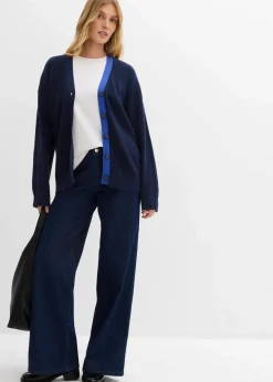 bonprix Bekleidung·Umstandsmode|Bekleidung·Jeans^Cardigan aus reiner Baumwolle dunkelblau/edelsteinblau