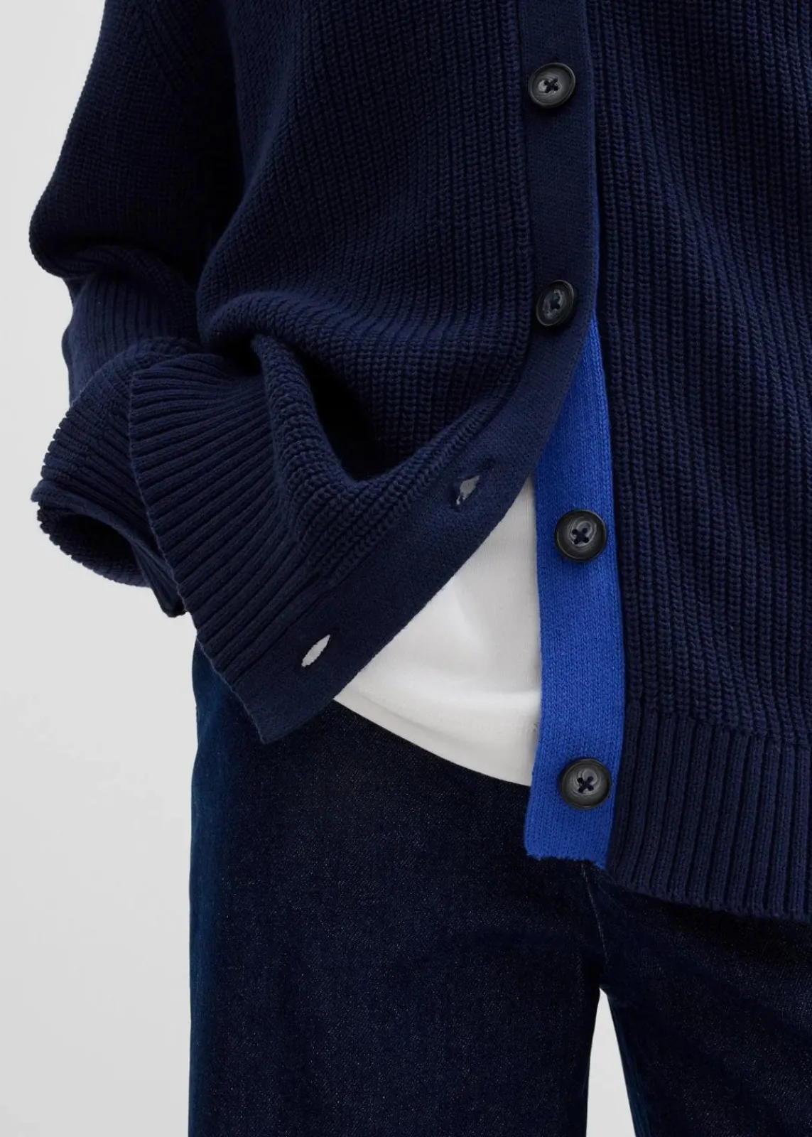 bonprix Bekleidung·Umstandsmode|Bekleidung·Jeans^Cardigan aus reiner Baumwolle dunkelblau/edelsteinblau