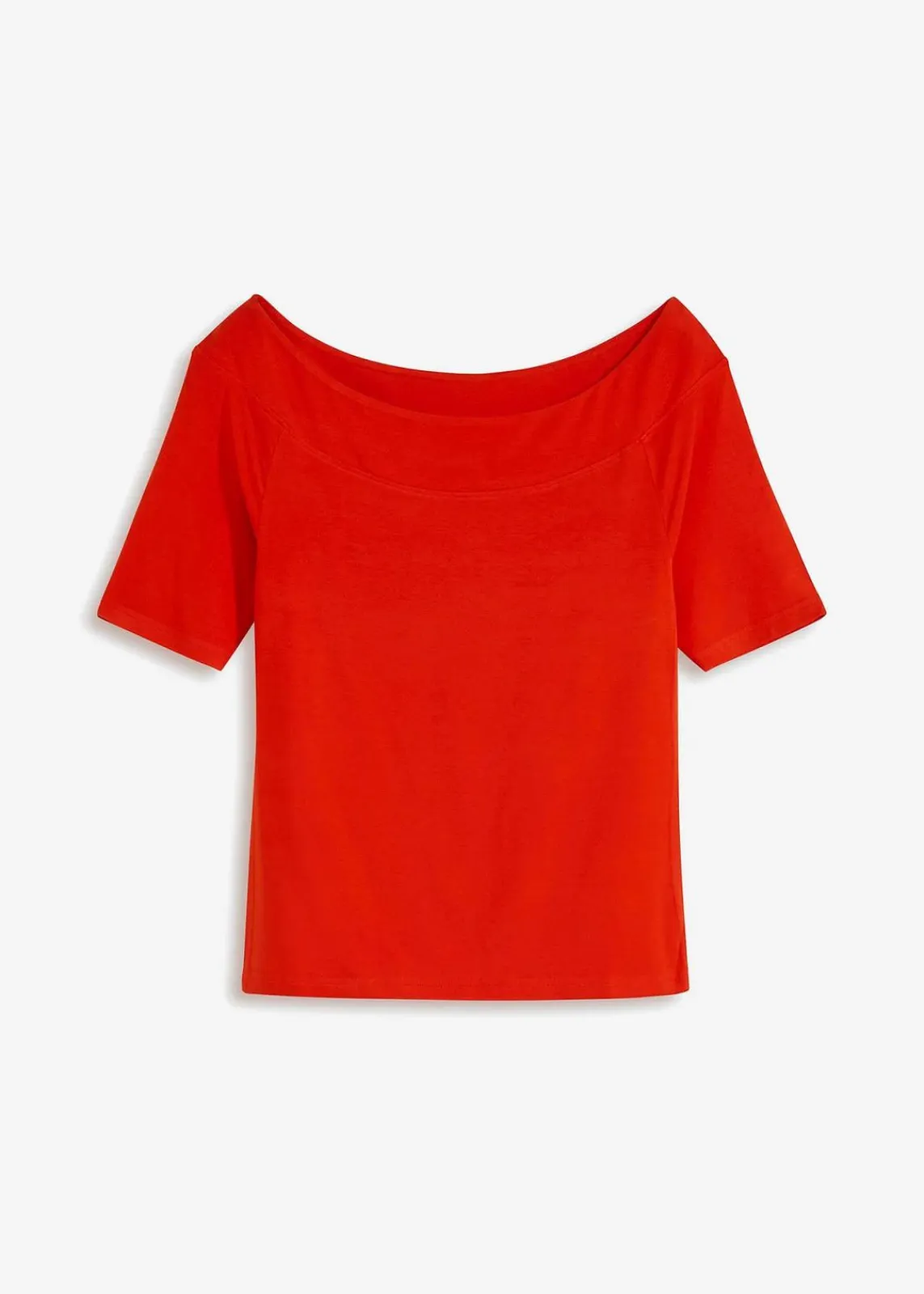 bonprix Nachhaltigere Materialien|Shirts & Tops^Carmenshirt in Viskose-Mix blutorange