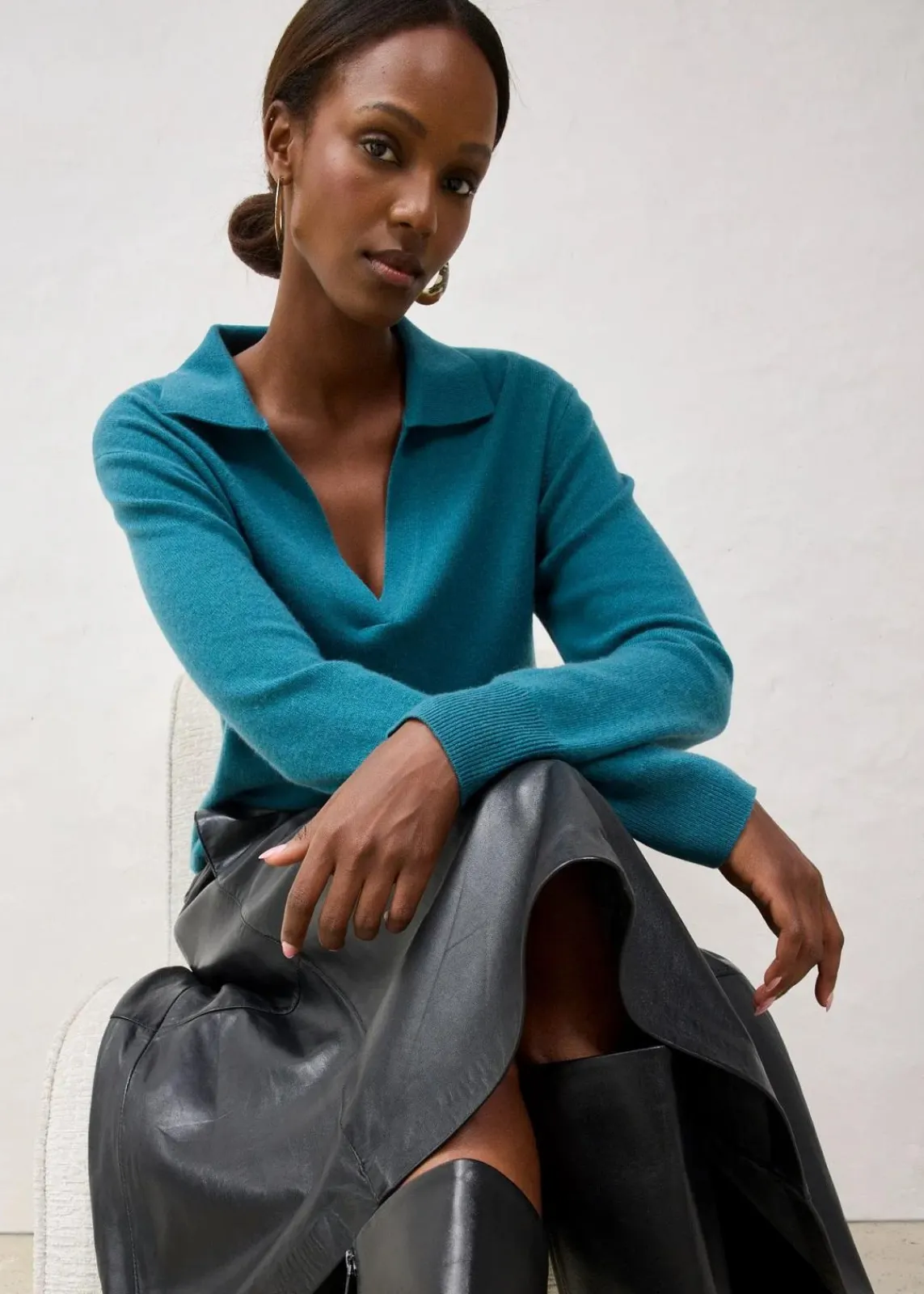 bonprix Pullover & Strickjacken|Strickmode^Cashmerepullover mit Good Cashmere Standard®-Anteil pfeffergrün