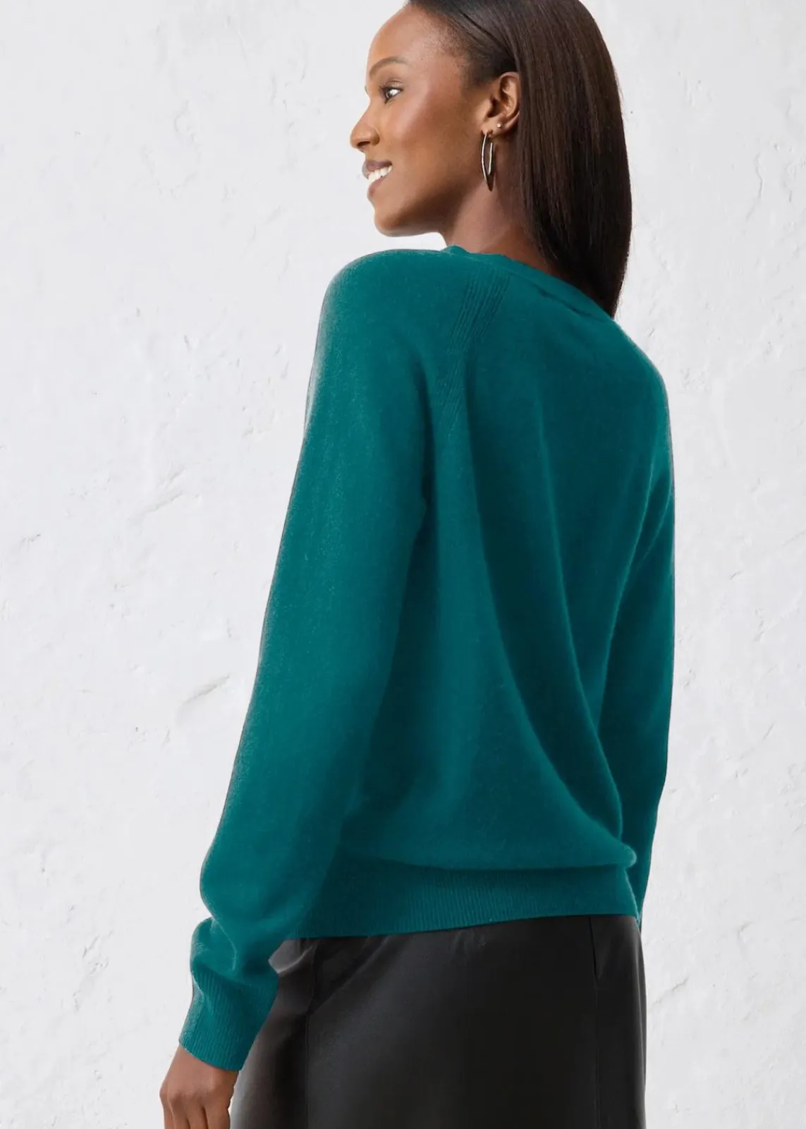 bonprix Bekleidung·Umstandsmode|Pullover & Strickjacken^Cashmerestrickjacke mit Good Cashmere Standard®-Anteil pfeffergrün