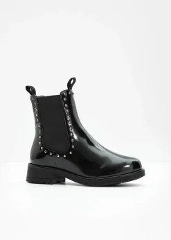 bonprix Gefütterte Winterschuhe|Stiefeletten^Chelsea Boot schwarz