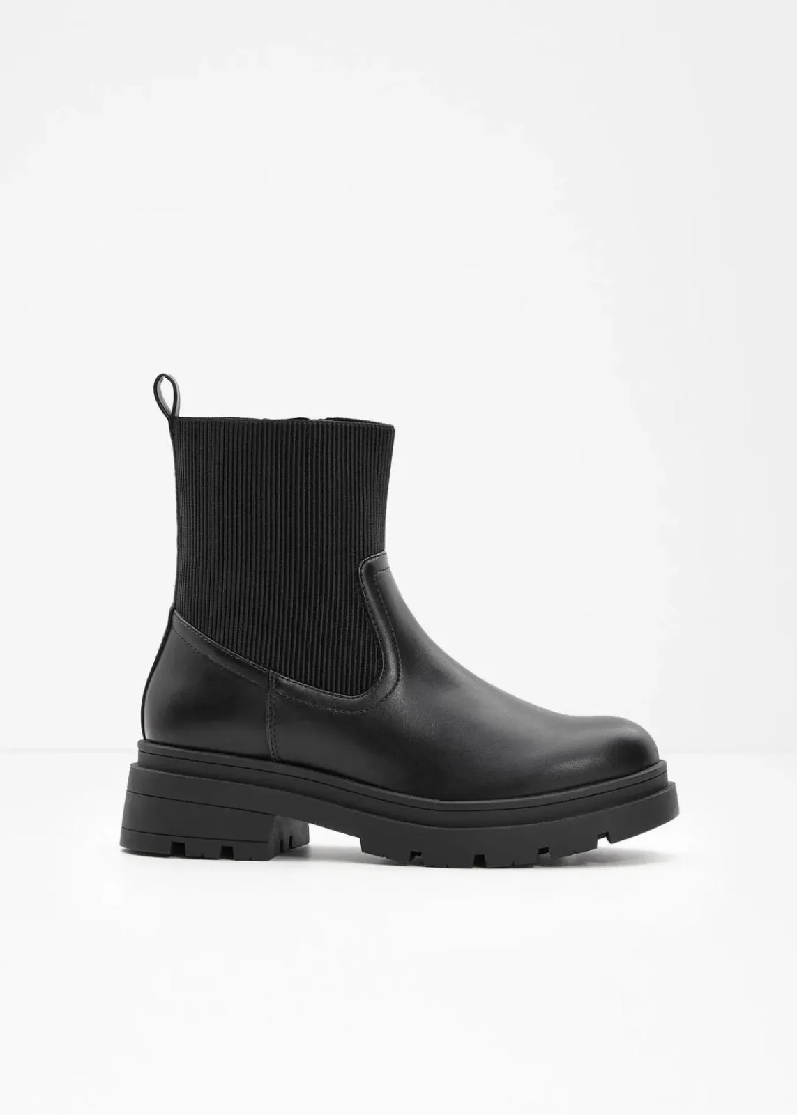 bonprix Gefütterte Winterschuhe|Stiefeletten^Chelsea Boot schwarz