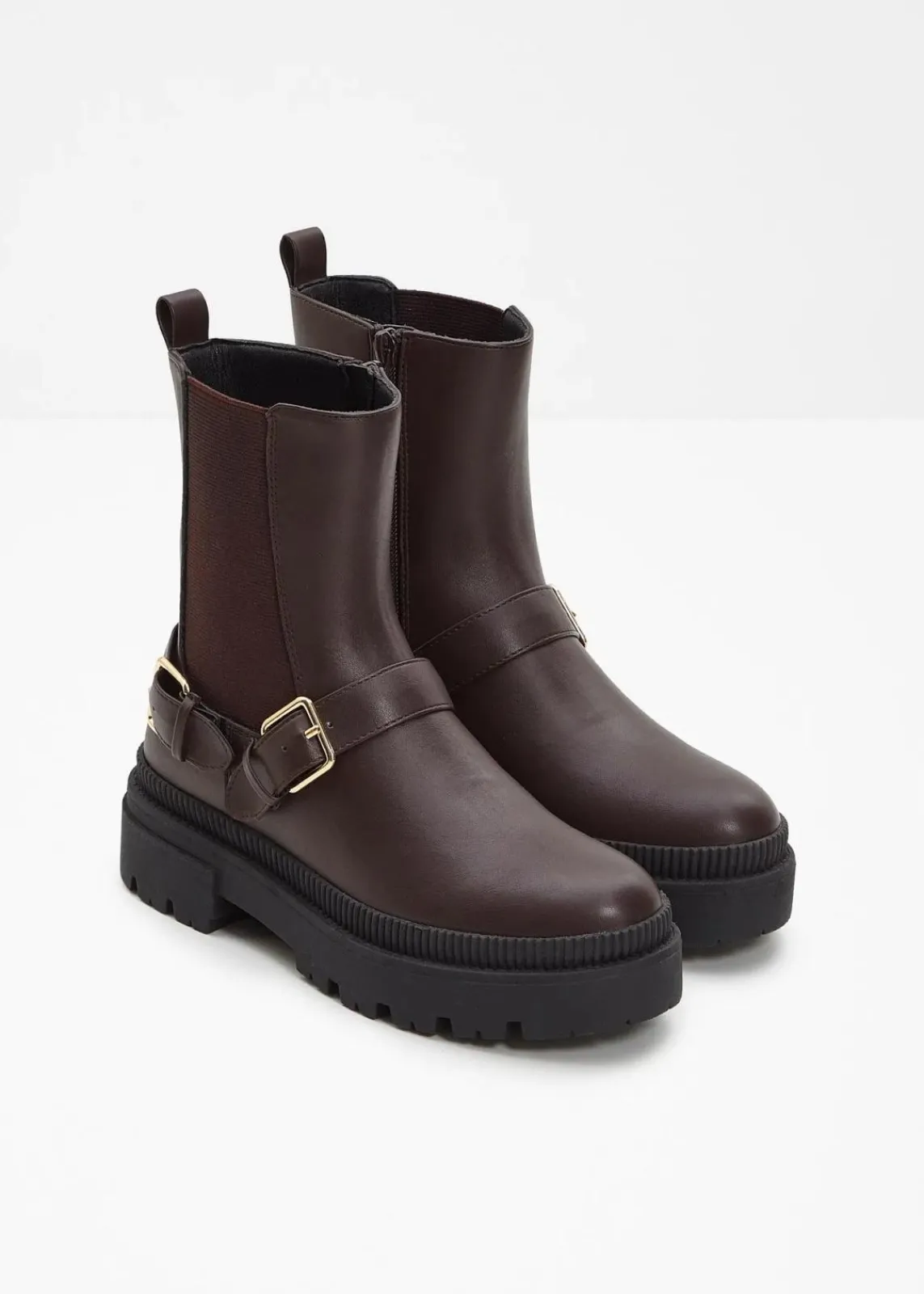 bonprix Stiefeletten|Boots^Chelsea Boot dunkelbraun